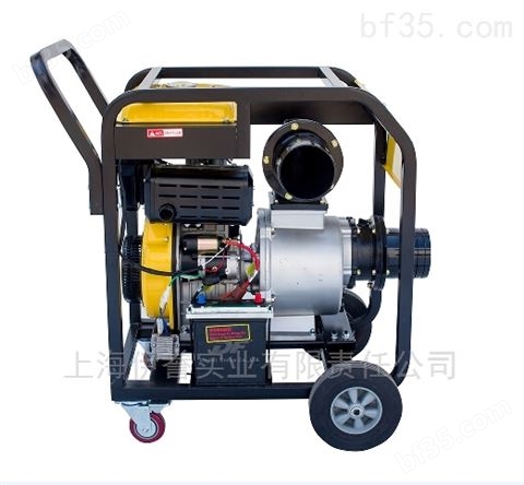 手推车式6寸电启动柴油机抽水泵