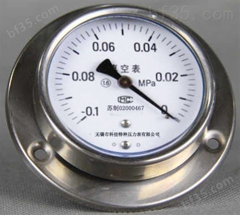 不锈钢压力表Y-60/75/100/150BF