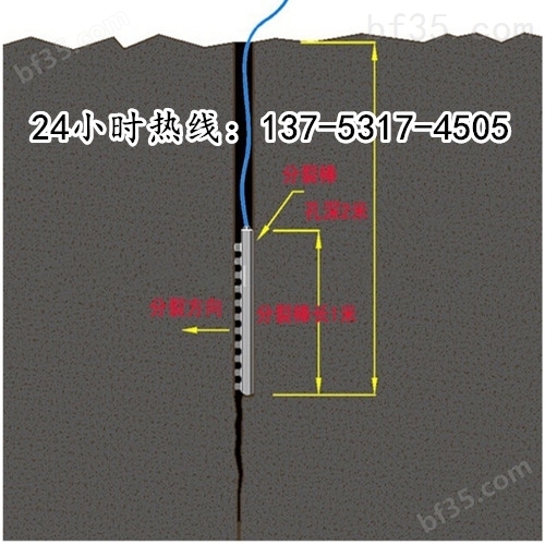 液压柱塞式涨石器海北土石方顶石棒应用和领域