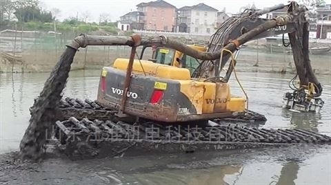 河道供应清淤设备 挖掘机携带泥浆泵